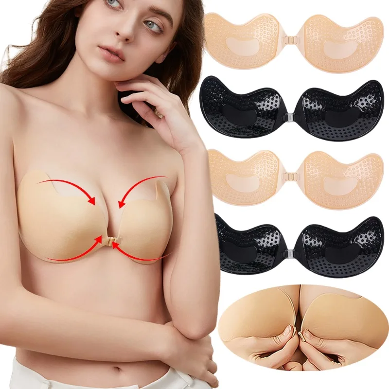 Push Up Bra Silicone - 1/2Pc Reggiseno push up invisibile Estate