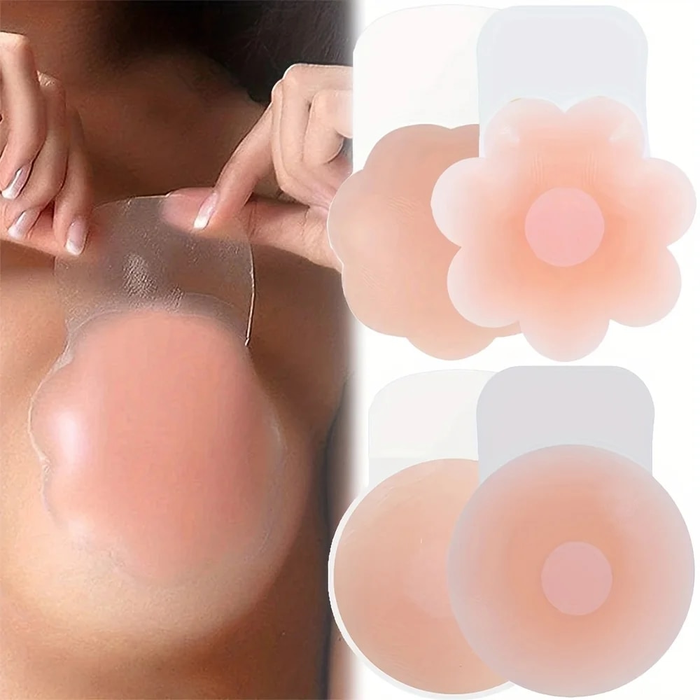 Push Up Bra Silicone - 1 Paia Copricapezzoli In Silicone Sollevare
