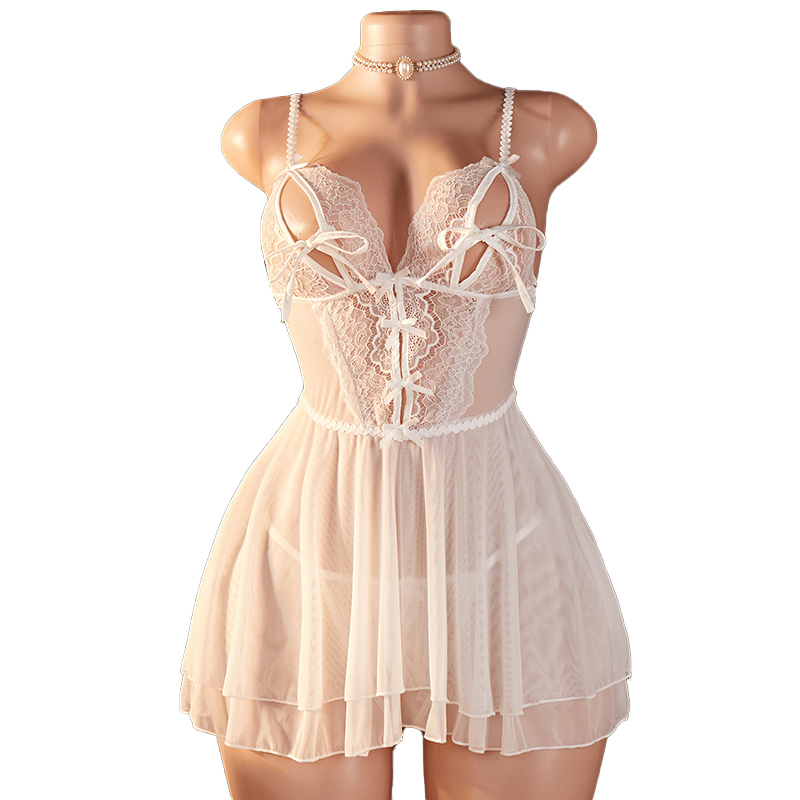 Sheer Bra Lace - Completo Set Lingerie Sexy Trasparente da