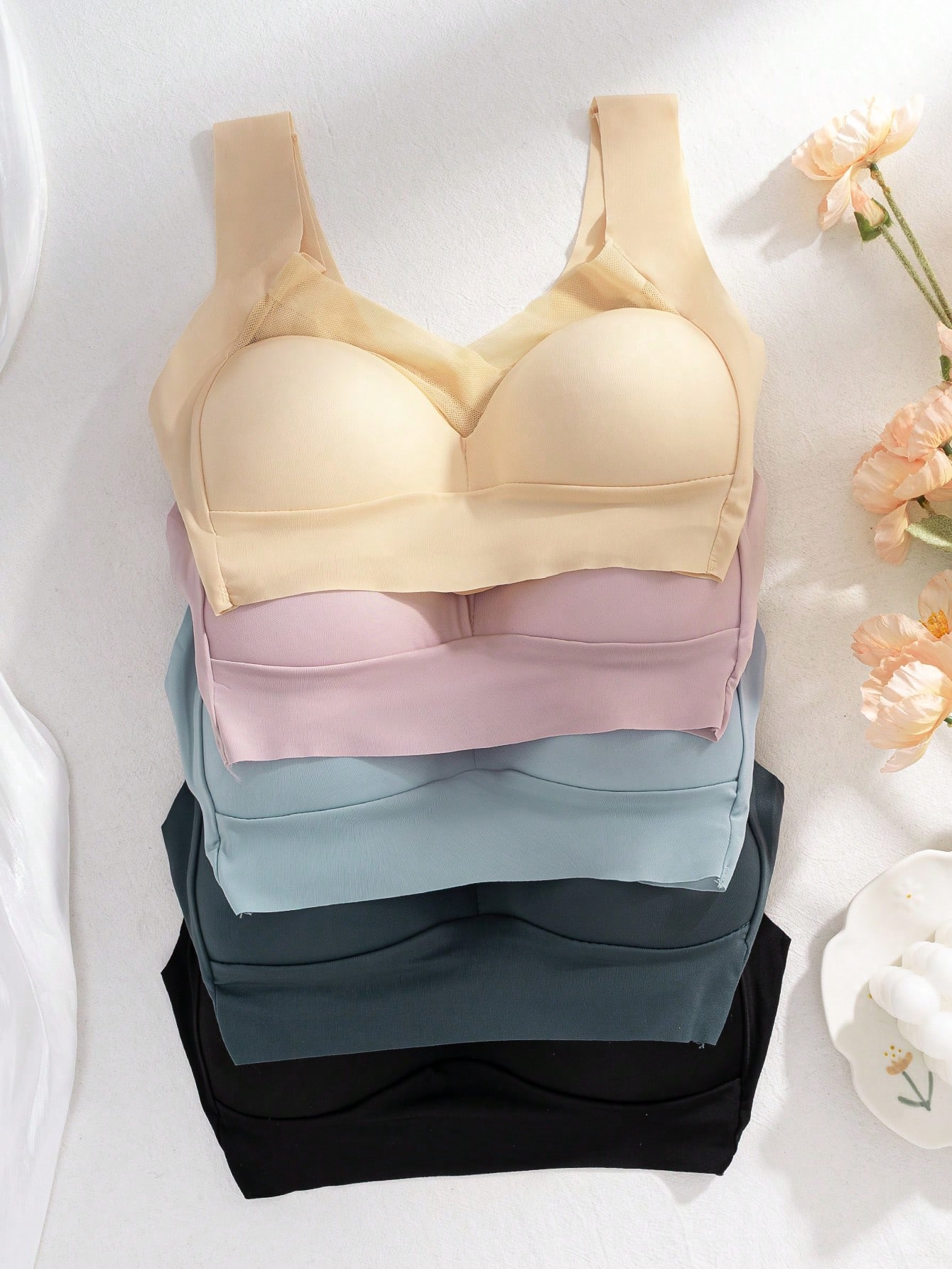 Sleep Bra Bralette - Set di 5 Reggiseni Senza Cuciture