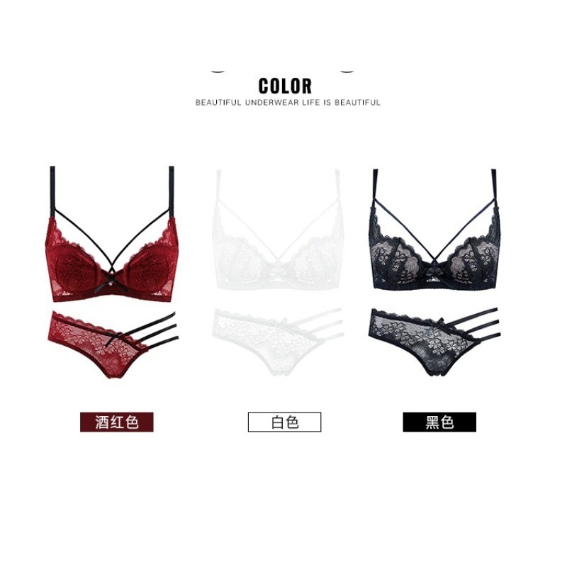 Demi Bra Balconette - Elegante set reggiseno a mezza coppa