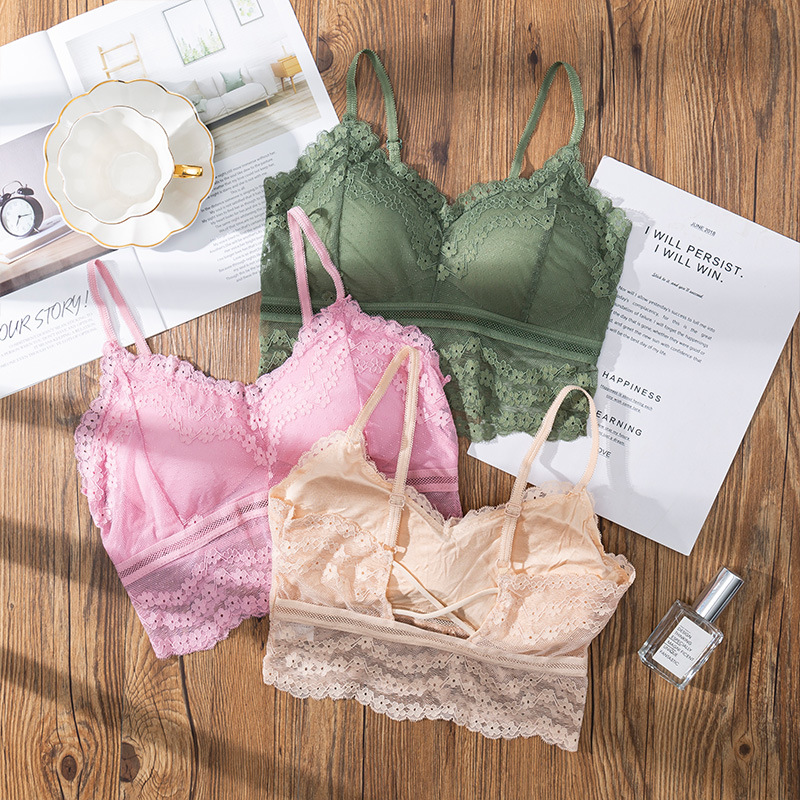 Sheer Bra Lace - 3D Sexy lace Lingerie reggiseno sportivo