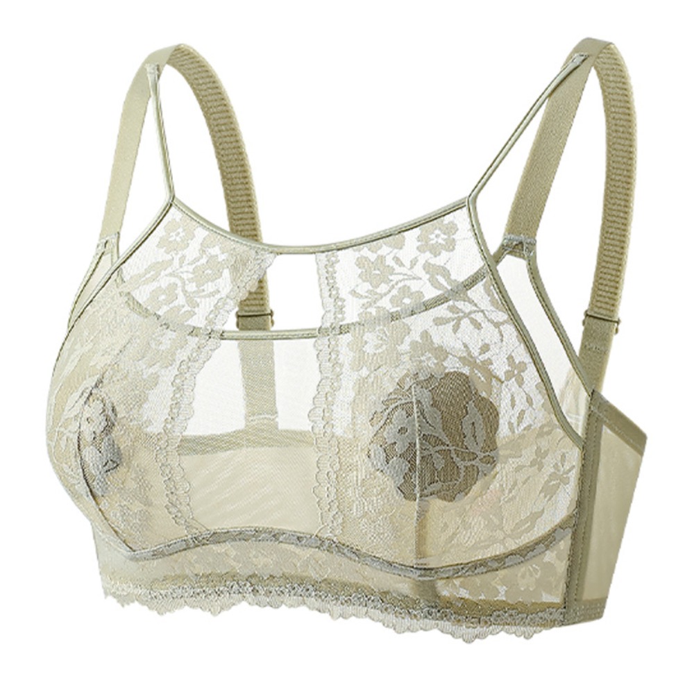 Sheer Mesh Bra - Reggiseno a V profondo senza fili