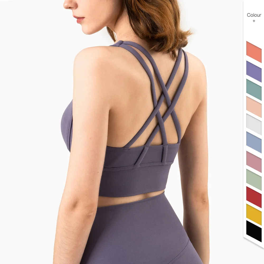 Sports Bra Racerback - Moda estiva incrociata sul retro donna