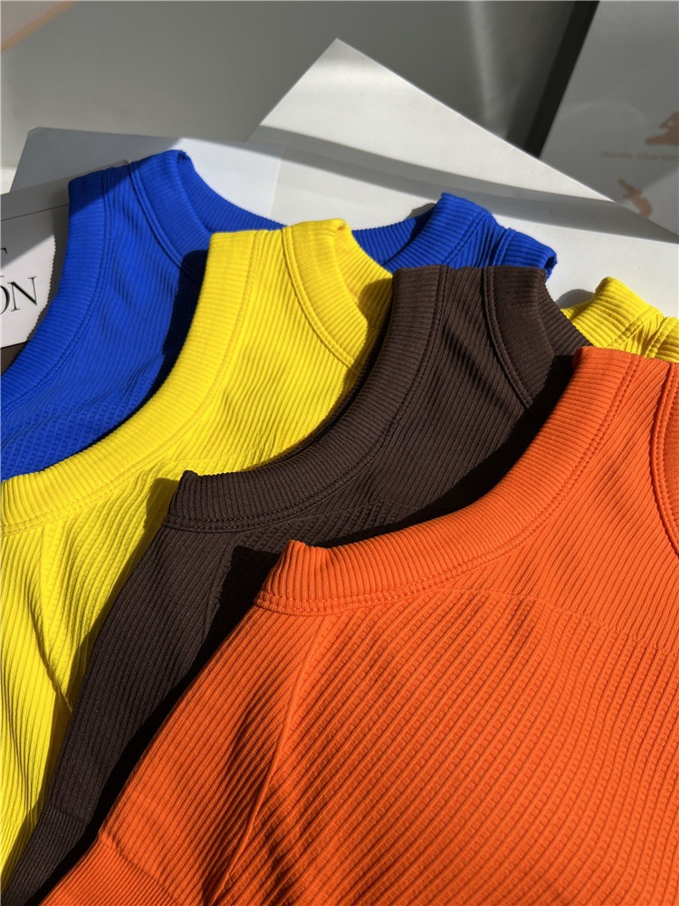 Canotta da yoga color caramell - T Shirt Bra Seamless recensione e prezzo