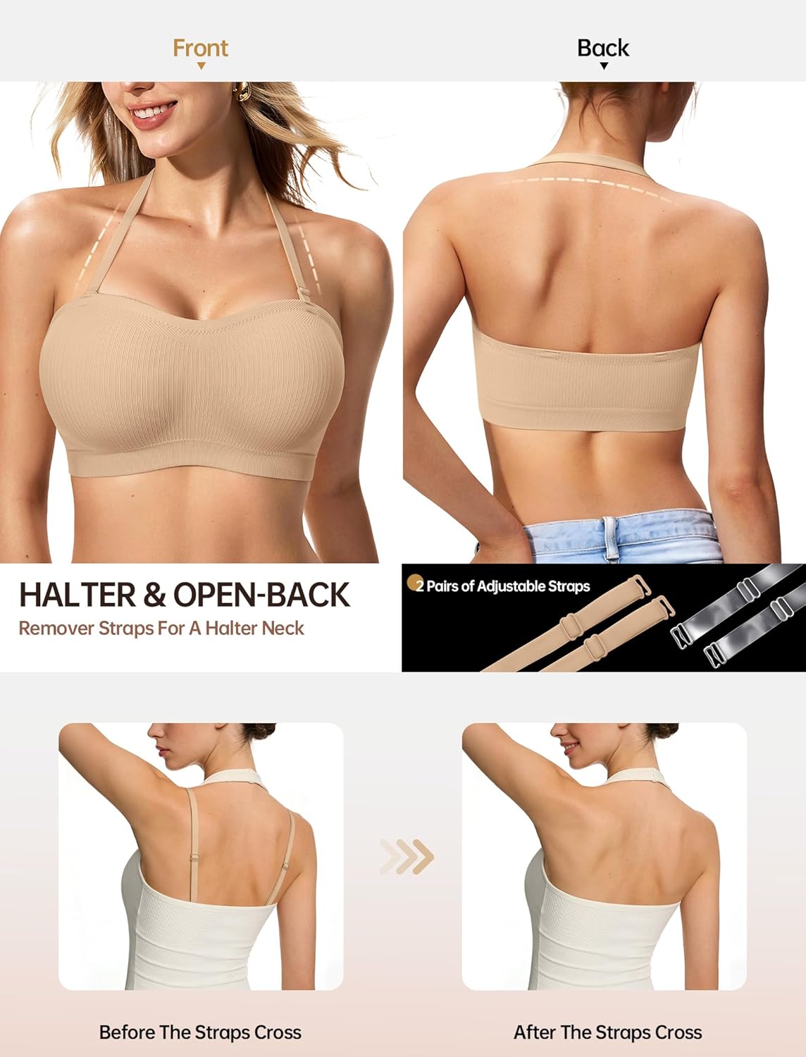 Reggiseni push-up senza spalli - Underwire Bra Padded recensione e prezzo