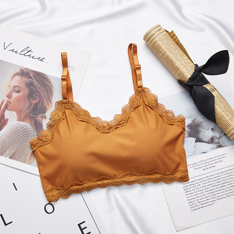 Top a tubo con finiture in piz - Lace Bralette Set recensione e prezzo