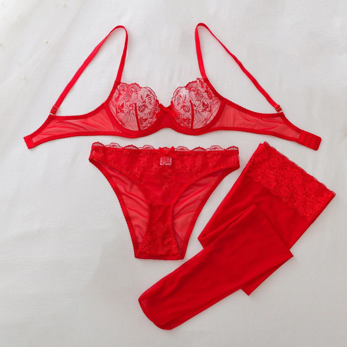 Set erotico in rete trasparent - Sheer Mesh Bra recensione e prezzo
