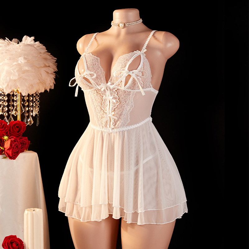 Completo Set Lingerie Sexy Tra - Sheer Bra Lace recensione e prezzo