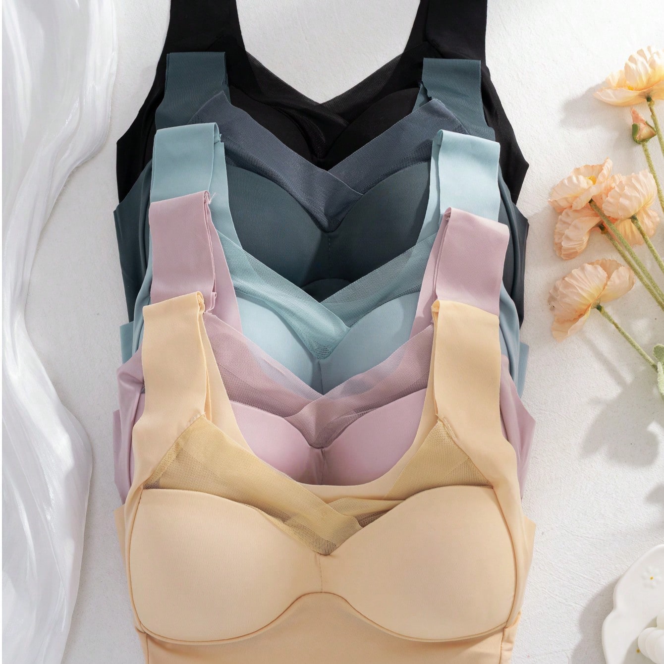 Set di 5 Reggiseni Senza Cucit - Sleep Bra Bralette recensione e prezzo