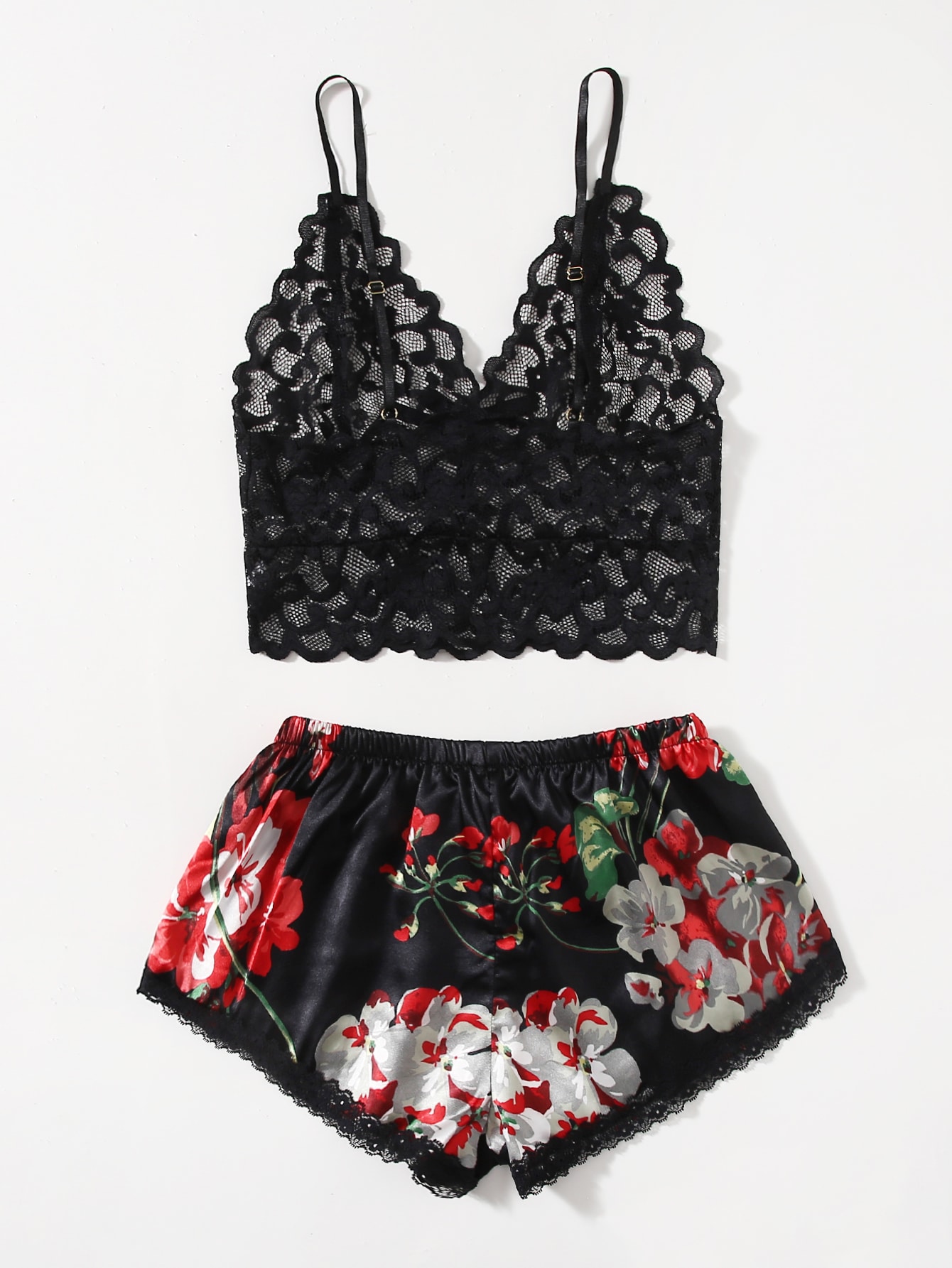 Set Pigiama in Pizzo Floreale  - Lace Bralette Set recensione e prezzo